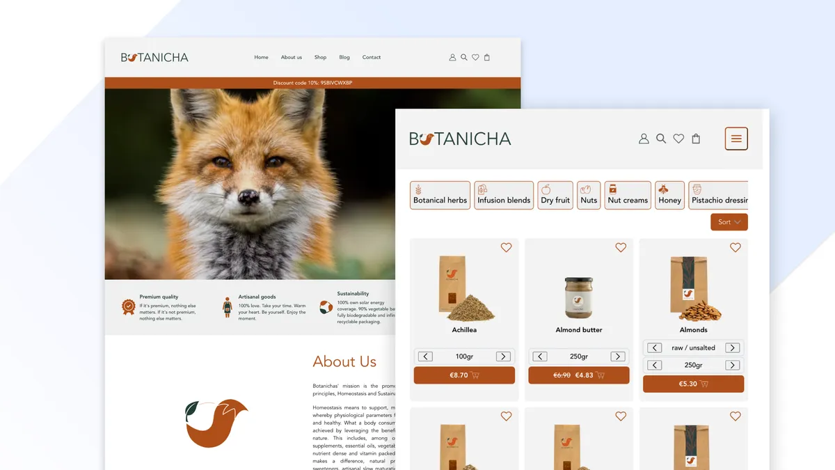 Botanicha e-commerce cover