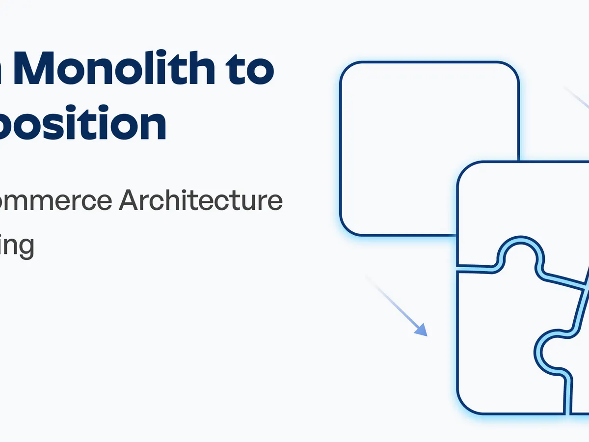 Composable Commerce architecture illustration
